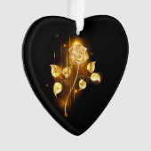 Gouden roos ( goud roos ) ornament (voorkant)