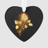 Gouden roos ( goud roos ) ornament (achterkant)