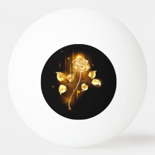 Gouden roos ( goud roos ) pingpongbal