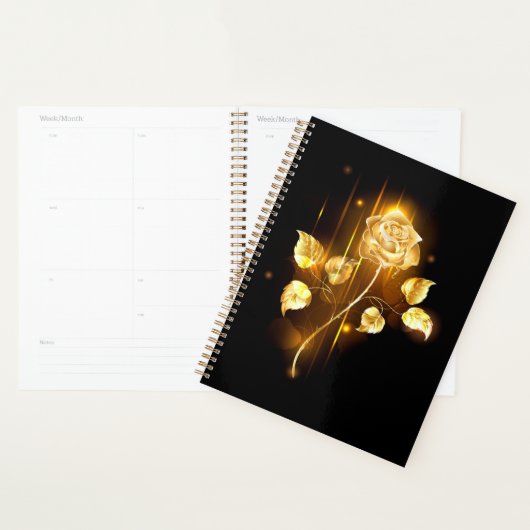 Gouden roos ( goud roos ) planner (Display)