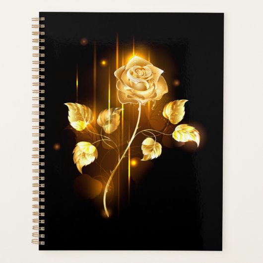 Gouden roos ( goud roos ) planner (Voorkant)