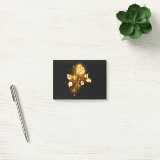 Gouden roos ( goud roos ) post-it® notes (Kantoor)