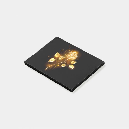 Gouden roos ( goud roos ) post-it® notes (Schuin)