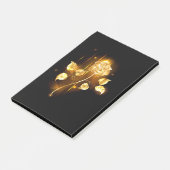 Gouden roos ( goud roos ) post-it® notes (Schuin)