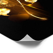 Gouden roos ( goud roos ) poster (Hoek)