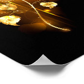 Gouden roos ( goud roos ) poster (Hoek)