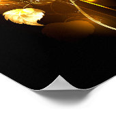 Gouden roos ( goud roos ) poster (Hoek)