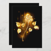 Gouden roos ( goud roos ) programmakaart (Voorkant / Achterkant)