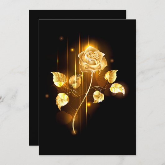 Gouden roos ( goud roos ) programmakaart (Voorkant / Achterkant)