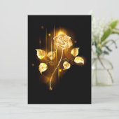 Gouden roos ( goud roos ) programmakaart (Staand voorkant)