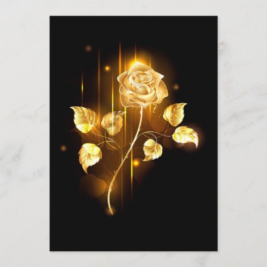 Gouden roos ( goud roos ) programmakaart (Voorkant)