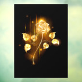 Gouden roos ( goud roos ) raamsticker (Vel 3)