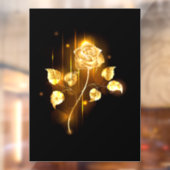 Gouden roos ( goud roos ) raamsticker (Vel 2)