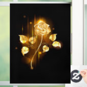 Gouden roos ( goud roos ) raamsticker (Huis)