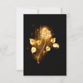 Gouden roos ( goud roos ) save the date (Voorkant)