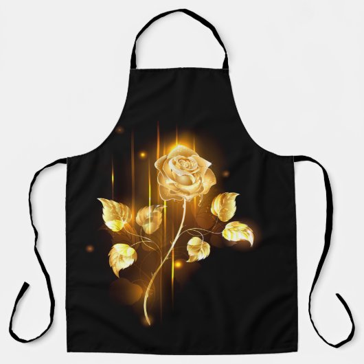 Gouden roos ( goud roos ) schort (Voorkant)