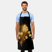 Gouden roos ( goud roos ) schort (Gedragen)