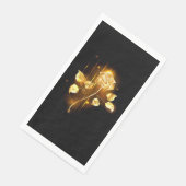 Gouden roos ( goud roos ) servet (Hoek)