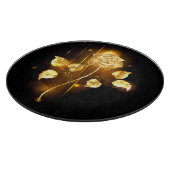 Gouden roos ( goud roos ) snijplank (Hoek)