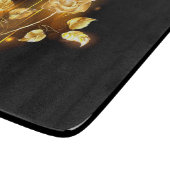 Gouden roos ( goud roos ) snijplank (Hoek)