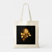 Gouden roos ( goud roos ) tote bag (Achterkant)