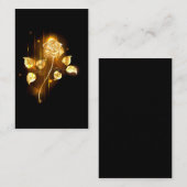 Gouden roos ( goud roos ) visitekaartje (Voorkant / Achterkant)