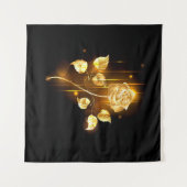 Gouden roos ( goud roos ) wandkleed (Voorkant (horizontaal))
