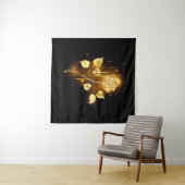 Gouden roos ( goud roos ) wandkleed (In Situ (horizontaal))