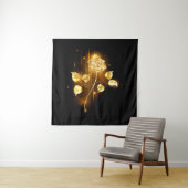 Gouden roos ( goud roos ) wandkleed (In situ)