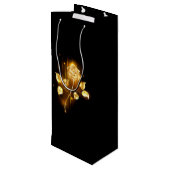 Gouden roos ( goud roos ) wijn cadeautas (Achterkant Gekanteld)