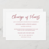 Gouden Roos Handgeschreven Wijziging van Plannen A Kaart (Voorkant / Achterkant)