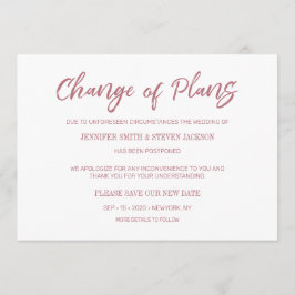 Gouden Roos Handgeschreven Wijziging van Plannen A Kaart