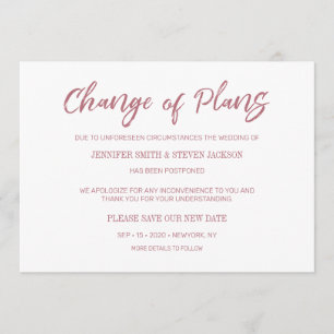 Gouden Roos Handgeschreven Wijziging van Plannen A Kaart