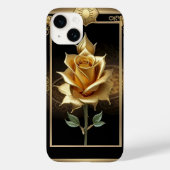 Gouden Roos Kunstwerk met Elegant Framing Case-Mate iPhone Case (Achterkant)