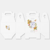Gouden Roos Lint 70ste Verjaardag Bedankdoosjes (Ongevouwen)