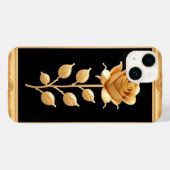 Gouden Roos Met Elegante Sierdetails Case-Mate iPhone Case (Achterkant (horizontaal))