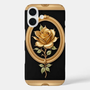 Gouden Roos Met Elegante Sierdetails iPhone 16 Hoesje