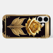 Gouden Roos Met Elegante Sierdetails Case-Mate iPhone Case (Achterkant (horizontaal))