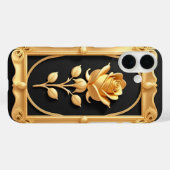 Gouden Roos Met Elegante Sierdetails Case-Mate iPhone Case (Achterkant (horizontaal))