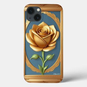 Gouden Roos Met Elegante Sierdetails Case-Mate iPhone Case