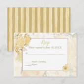 Gouden Roos RSVP Kaartje (Voorkant / Achterkant)