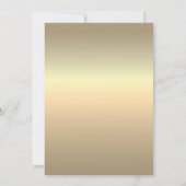 Gouden Roos Sage Green Elegant Huwelijk Kaart (Achterkant)