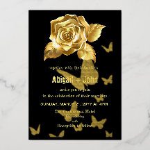 Gouden Roos Vlinder bruiloft