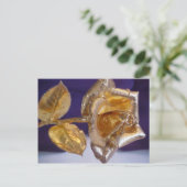 Gouden roos - voor altijd liefde briefkaart (Staand voorkant)