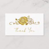 Gouden Roos wervelingen verlaat bruiloft Dank u Plaatskaartje (Voorkant)