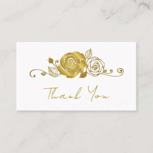 Gouden Roos wervelingen verlaat bruiloft Dank u Plaatskaartje (Voorkant)