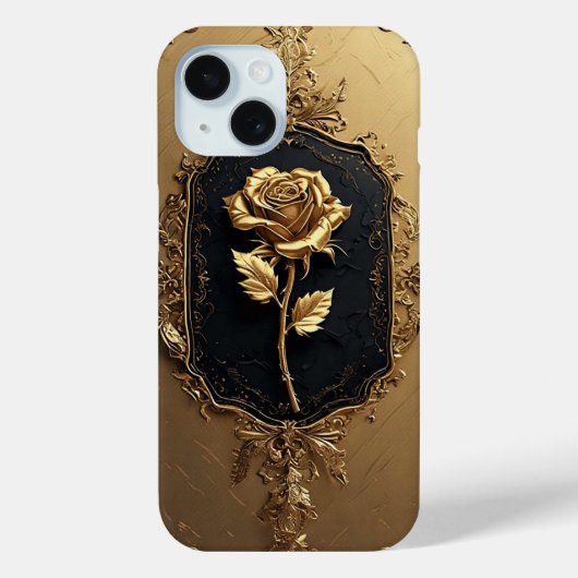 Gouden Rose Versiering Met Tientallen Details Case-Mate iPhone Case (Achterkant)