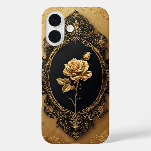 Gouden Rose Versiering Met Tientallen Details Case-Mate iPhone Case (Achterkant)