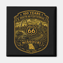 Gouden Route 66 Missouri Eeuwfeest 100 Jaar