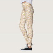 Gouden Roze Abstracte Mandala Patroon Leggings (Links)